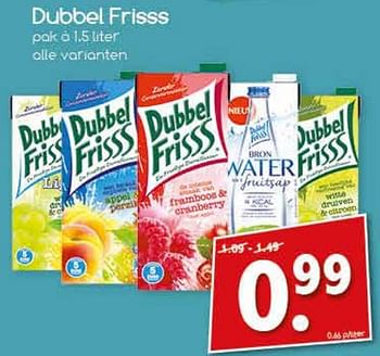 Aanbiedingen Dubbel frisss - Dubbelfrisss - Geldig van 18/09/2017 tot 23/09/2017 bij Agrimarkt