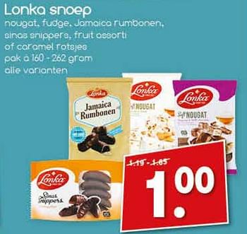 Aanbiedingen Lonka snoep - Lonka - Geldig van 18/09/2017 tot 23/09/2017 bij Agrimarkt