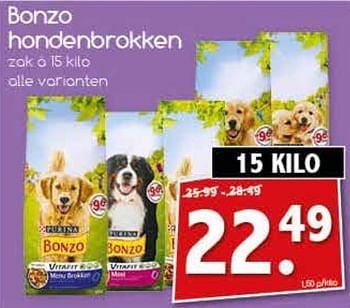 Aanbiedingen Bonzo hondenbrokken - Purina - Geldig van 18/09/2017 tot 23/09/2017 bij Agrimarkt
