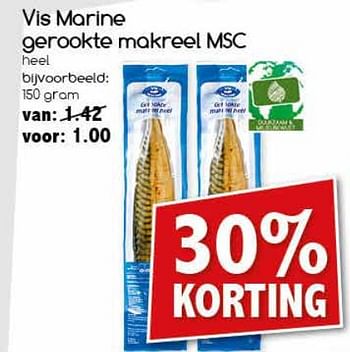 Aanbiedingen Vis marine gerookte makreel msc - Vismarine - Geldig van 18/09/2017 tot 23/09/2017 bij Agrimarkt