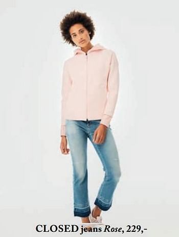 Aanbiedingen Closed jeans rose - Closed - Geldig van 05/09/2017 tot 01/03/2018 bij De Bijenkorf