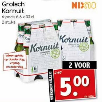 Aanbiedingen Grolsch kornuit - Grolsch - Geldig van 21/09/2017 tot 23/09/2017 bij Agrimarkt