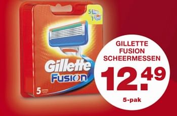 Aanbiedingen Gillette fusion scheermessen - Gillette - Geldig van 22/09/2017 tot 24/09/2017 bij Aldi