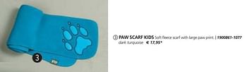 Aanbiedingen Paw scarf kids - Huismerk - Jack Wolfskin - Geldig van 12/09/2017 tot 31/03/2018 bij Jack Wolfskin