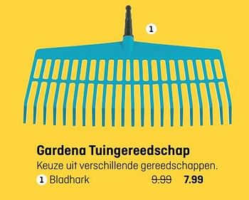 Aanbiedingen Gardena tuingereedschap bladhark - Gardena - Geldig van 18/09/2017 tot 01/10/2017 bij Hubo