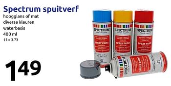 Aanbiedingen Spectrum spuitverf - SPECTRUM - Geldig van 20/09/2017 tot 26/09/2017 bij Action