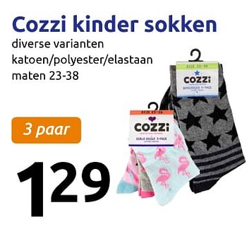 Aanbiedingen Cozzi kinder sokken - Cozzi - Geldig van 20/09/2017 tot 26/09/2017 bij Action