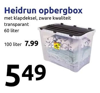 Aanbiedingen Heidrun opbergbox - Heidrun - Geldig van 20/09/2017 tot 26/09/2017 bij Action