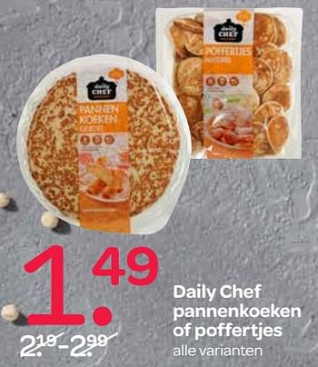 Aanbiedingen Daily chef pannenkoeken of poffertjes - Daily chef - Geldig van 21/09/2017 tot 04/10/2017 bij Spar