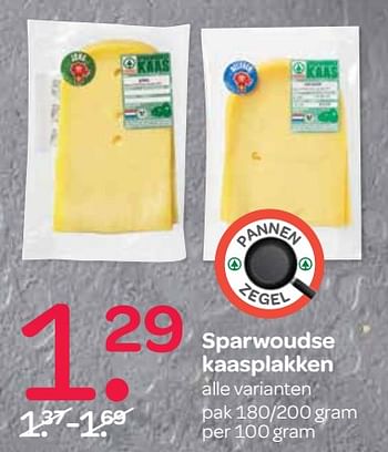 Aanbiedingen Sparwoudse kaasplakken - Spar - Geldig van 21/09/2017 tot 04/10/2017 bij Spar