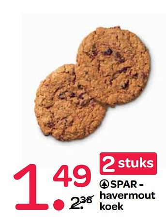 Aanbiedingen Spar - havermout koek - Spar - Geldig van 21/09/2017 tot 04/10/2017 bij Spar