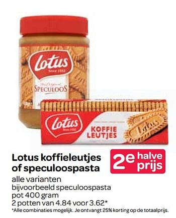 Aanbiedingen Speculoospasta - Lotus Bakeries - Geldig van 21/09/2017 tot 04/10/2017 bij Spar
