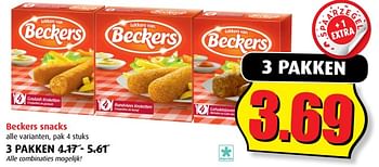 Aanbiedingen Beckers snacks - Beckers - Geldig van 20/09/2017 tot 26/09/2017 bij Boni Supermarkt
