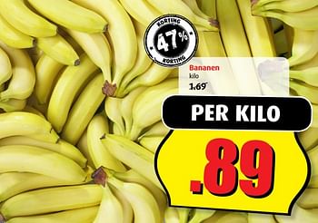 Aanbiedingen Bananen - Huismerk - Boni Supermarkt - Geldig van 20/09/2017 tot 26/09/2017 bij Boni Supermarkt