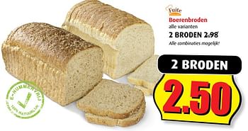 Aanbiedingen Boerenbroden - Fuite Bakkerij - Geldig van 20/09/2017 tot 26/09/2017 bij Boni Supermarkt