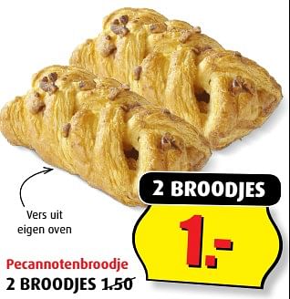 Aanbiedingen Pecannotenbroodje - Huismerk - Boni Supermarkt - Geldig van 20/09/2017 tot 26/09/2017 bij Boni Supermarkt