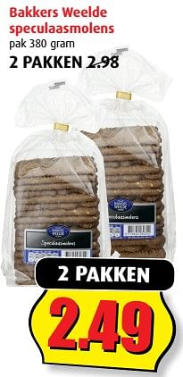 Aanbiedingen Bakkers weelde speculaasmolens - Bakkersweelde - Geldig van 20/09/2017 tot 26/09/2017 bij Boni Supermarkt