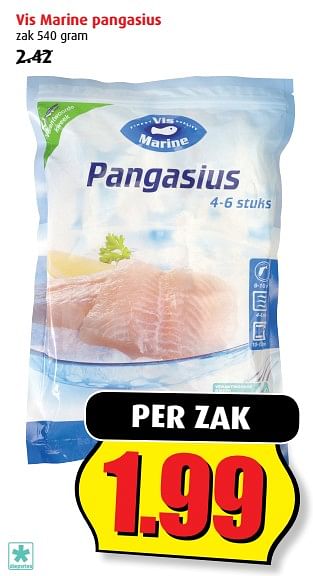 Aanbiedingen Vis marine pangasius - Vismarine - Geldig van 20/09/2017 tot 26/09/2017 bij Boni Supermarkt