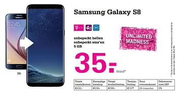 Aanbiedingen Samsung galaxy s8 - Samsung - Geldig van 21/09/2017 tot 08/10/2017 bij Telecombinatie