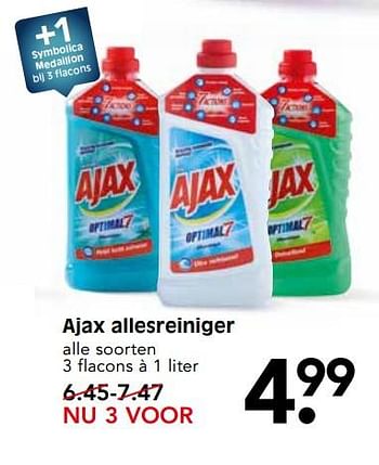 Aanbiedingen Ajax allesreiniger - Ajax - Geldig van 24/09/2017 tot 30/09/2017 bij Em-té