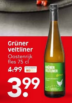 Aanbiedingen Grüner veltliner - Witte wijnen - Geldig van 24/09/2017 tot 30/09/2017 bij Em-té
