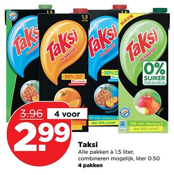 Aanbiedingen Taksi - Taksi - Geldig van 24/09/2017 tot 30/09/2017 bij Plus