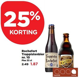 Aanbiedingen Rochefort trappistenbier nr. 10 - Rochefort - Geldig van 24/09/2017 tot 30/09/2017 bij Plus