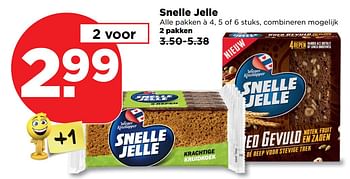 Aanbiedingen Snelle jelle - Snelle Jelle - Geldig van 24/09/2017 tot 30/09/2017 bij Plus