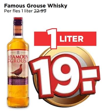 Aanbiedingen Famous grouse whisky - The Famous Grouse - Geldig van 24/09/2017 tot 30/09/2017 bij Vomar