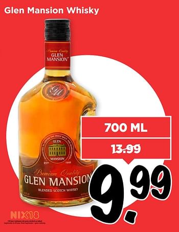 Aanbiedingen Glen mansion whisky - Glen Mansion - Geldig van 24/09/2017 tot 30/09/2017 bij Vomar