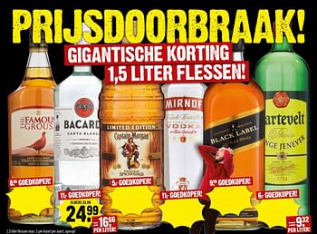 Aanbiedingen Bacardi rum - Bacardi - Geldig van 24/09/2017 tot 30/09/2017 bij Dirk III