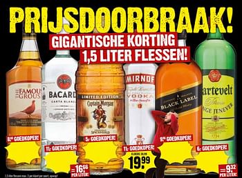 Aanbiedingen Smirnoff wodka - Smirnoff - Geldig van 24/09/2017 tot 30/09/2017 bij Dirk III