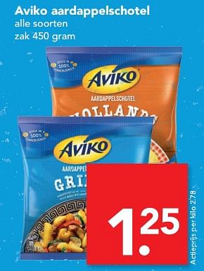 Aanbiedingen Aviko aardappelschotel - Aviko - Geldig van 24/09/2017 tot 30/09/2017 bij Deen Supermarkten