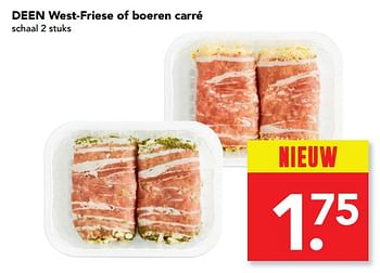 Aanbiedingen Deen west-friese of boeren carré - Huismerk deen supermarkt - Geldig van 24/09/2017 tot 30/09/2017 bij Deen Supermarkten