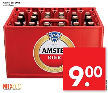 Aanbiedingen Amstel pils - Amstel - Geldig van 24/09/2017 tot 30/09/2017 bij Deen Supermarkten