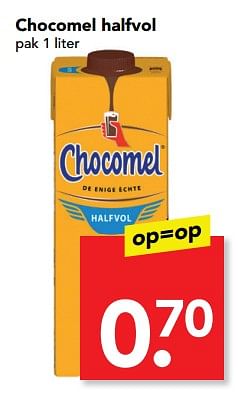 Aanbiedingen Chocomel halfvol - Chocomel - Geldig van 24/09/2017 tot 26/09/2017 bij Deen Supermarkten