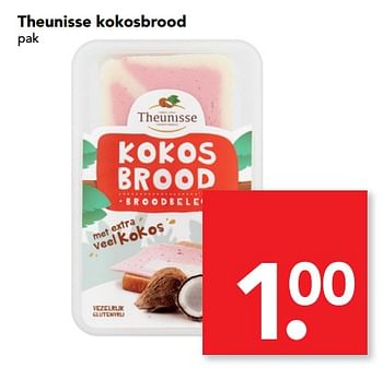 Aanbiedingen Theunisse kokosbrood - Theunisse - Geldig van 24/09/2017 tot 30/09/2017 bij Deen Supermarkten