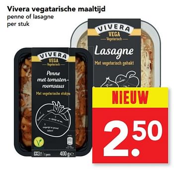 Aanbiedingen Vivera vegatarische maaltijd - Vivera - Geldig van 24/09/2017 tot 30/09/2017 bij Deen Supermarkten