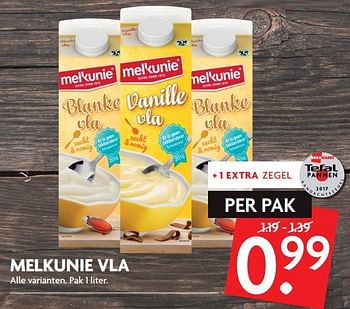 Aanbiedingen Melkunie vla - Melkunie - Geldig van 24/09/2017 tot 30/09/2017 bij Deka Markt