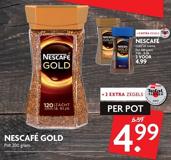 Aanbiedingen Nescafé gold - Nescafe - Geldig van 24/09/2017 tot 30/09/2017 bij Deka Markt