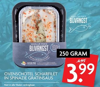 Aanbiedingen Ovenschotel scharfilet in spinazie gratinsaus - Huismerk - Deka Markt - Geldig van 24/09/2017 tot 30/09/2017 bij Deka Markt