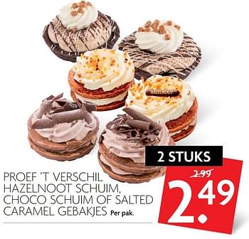 Aanbiedingen Proef `t verschil hazelnoot schuim, choco schuim of salted caramel gebakjes - Huismerk - Deka Markt - Geldig van 24/09/2017 tot 30/09/2017 bij Deka Markt