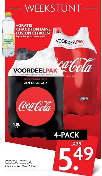 Aanbiedingen Coca-cola - The Coca Cola Company - Geldig van 24/09/2017 tot 30/09/2017 bij Deka Markt