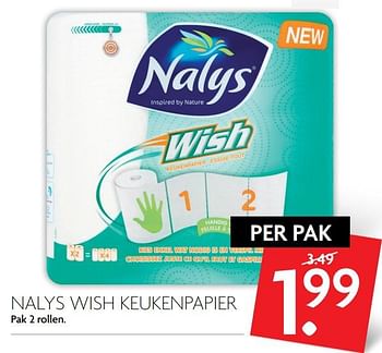 Aanbiedingen Nalys wish keukenpapier - Nalys - Geldig van 24/09/2017 tot 30/09/2017 bij Deka Markt