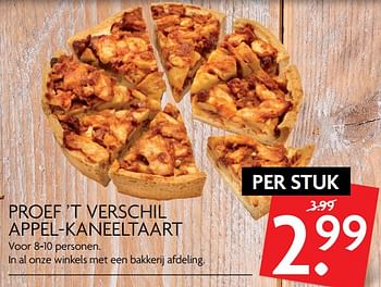 Aanbiedingen Proef `t verschil appel-kaneeltaart - Huismerk - Deka Markt - Geldig van 24/09/2017 tot 30/09/2017 bij Deka Markt