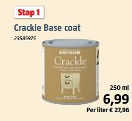 Aanbiedingen Crackle base coat - Rust Oleum - Geldig van 15/09/2017 tot 08/10/2017 bij Bauhaus