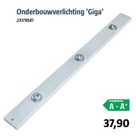 Aanbiedingen Onderbouwverlichting `giga` - Huismerk - Bauhaus - Geldig van 15/09/2017 tot 08/10/2017 bij Bauhaus