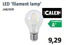Aanbiedingen Led filament lamp - Calex - Geldig van 15/09/2017 tot 08/10/2017 bij Bauhaus