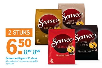 Aanbiedingen Senseo koffiepads - Douwe Egberts - Geldig van 25/09/2017 tot 01/10/2017 bij Albert Heijn