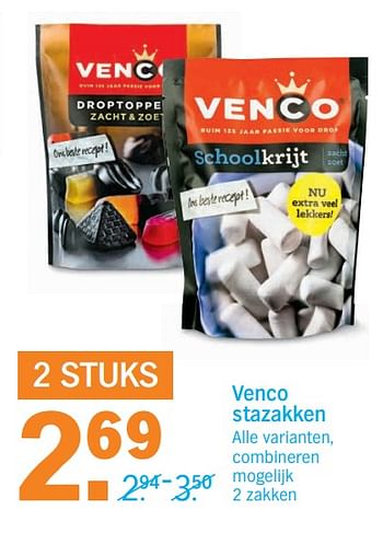 Aanbiedingen Venco stazakken - Venco - Geldig van 25/09/2017 tot 01/10/2017 bij Albert Heijn